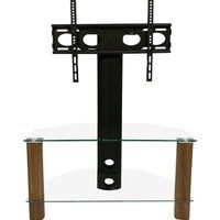 century 800 mm tv stand with bracket - walnut