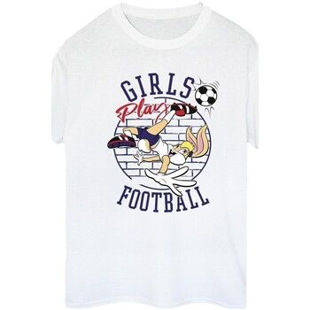 Dessins Animés Camiseta Girls Play Football para mujer