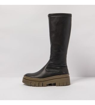 Art para mujer. 1195611UK003_001 Botas de piel 1956 Nappa negro, b urdeos (40), Plano, Cremallera, Casual