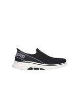 zapatillas skechers go walk 7 - mia slip-ins mujer negro  blanco