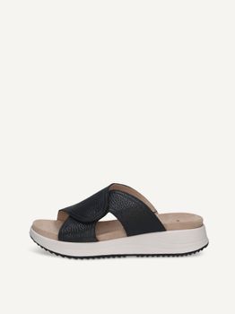 CAPRICE Mule, blue, made of Leather without heel, Size 36