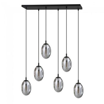 Lámpara colgante celeste grafito (6 luces)