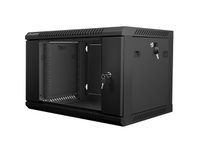 bastidor de pared lanberg wf01-6406-10b 6u 60kg ip20 rieles de rack y gestion de cables