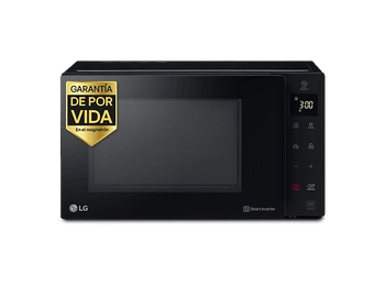 Microondas con grill - LG MH6336GIB, 900W, 5 niveles, Descongelación, 23 l, Negro