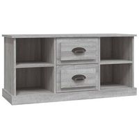 mueble para tv madera contrachapada gris sonoma 995x355x48 cm vidaxl