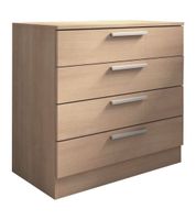 comoda 4 cajones 76x80x40 cm color roble