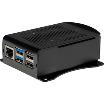 Funda Joy-iT RB-AlucaseP5-06B para Raspberry Pi 5, Aluminio Negro