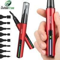 lapiz de pulido electrico recargable por usb lijadora reciproca de plastico para modelismo herramienta electrica diy con 8 cabezales de lijado y papel de lija herramientas para manualidades
