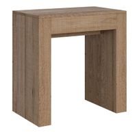 consola extensible 78x47299 cm efecto madera roble natural