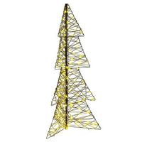 arbol de navidad 160 led blanco calido 150 cm ratan vidaxl