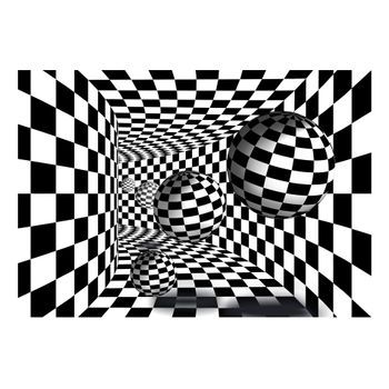Papel Pintado 3d - Black & White Corridor (400x280 Cm)