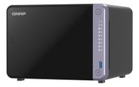 nas torre qnap 6 bahias 4gb ddr4 2x10gbe alpine al-524 pcie usb 32 ts-632x-4g