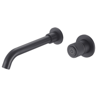 grifo lavabo empotrado monomando inca negro mate