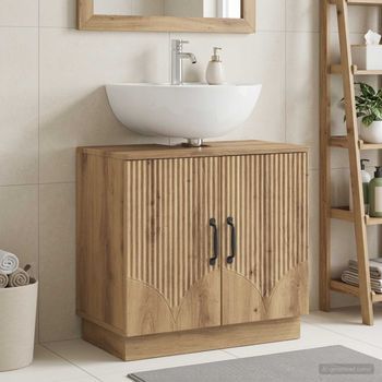 Vidaxl Mueble De Lavabo Para Baño Hoorn Roble Artisan