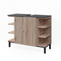 mueble bajo lavabo aquis 796 x 64 cm con 2 puertas vicco
