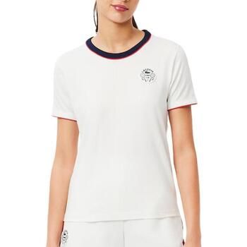 Lacoste Camiseta Ultra Dry Heritage Badge para mujer