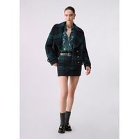 liu jo falda minifalda tartan en lana para mujer