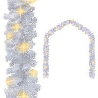 guirnalda de navidad con luces led blanco 20 m vidaxl