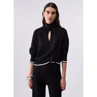 liu jo jersey jersey de cuello alto con cut-outs para mujer