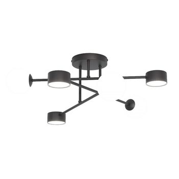 Lámpara de techo varli negro (6 luces)