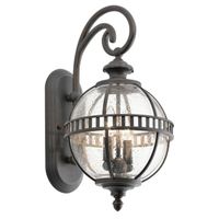 aplique de pared de exterior halleron 2 luces