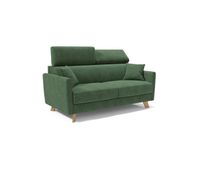 francy sofa cama con reposacabezas ajustables 200 cm mat 160x197 verde
