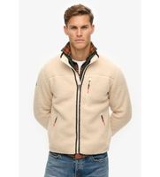 superdry para hombre m2014140a polar outdoor full zip fleece beige xl casual poliester reciclado sostenible