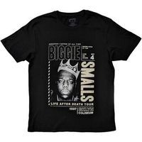 biggie smalls tops y camisetas life after death tour para hombre