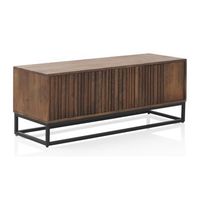 mueble tv 3 puertas laminadas madera maciza de mango