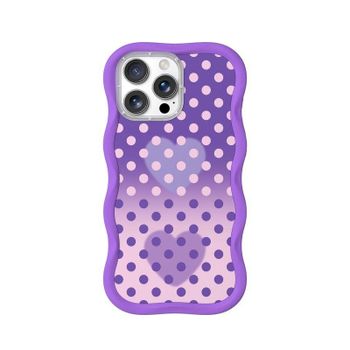 Funda para móvil YoungKit Sweetheart Wavy Silicona Lavanda Compatible con MagSafe para iPhone 16 Pro Max