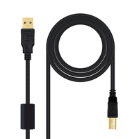 cable nc usb 20 impresora hq 5m m-m neg