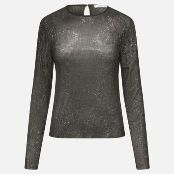 Samsøe Samsøe Samagda Sequinned Mesh Top - S