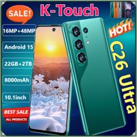 k-touch nuevo c26 ultra android 15 telefonos moviles 73 hd telefono celular 22gb2tb smartphone 8000mah octa core 5g dual sim camara 1648mp