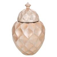 jarron de ceramica dorado 305x305x47