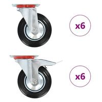 ruedas giratorias 12 unidades 160 mm vidaxl