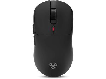 Ratón gaming - Krom Klever, Inalámbrico, 10.000 ppp, 6 botones, Sensor óptico Pixart PMW3325 de gran precisión, Negro