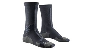 X socks trailrun discover crew socks negro gris oscuro