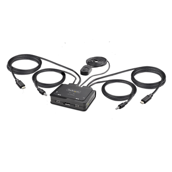 2-Port USB-C Cable KVM Switch 4K 60Hz