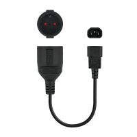 nanocable cable adaptador c14 a cee7 machohembra 25cm