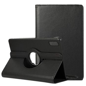 Cool Funda de Polipiel Negro para Xiaomi Redmi Pad SE Giratoria