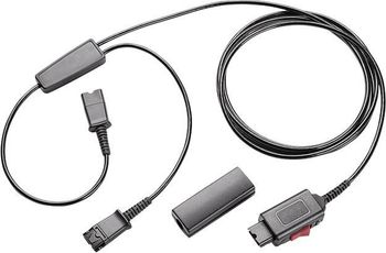 Plantronics Y-Splitter Adapter Negro - Adaptador para cable (Negro)