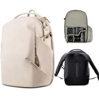mochila de 16l para dronescamaras - ligera impermeable para viajes al aire libre beige