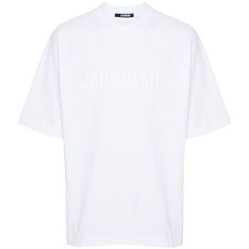 Jacquemus Camiseta LE T-SHIRT LE TYPO WHITE para hombre