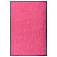 felpudo lavable rosa 60x90 cm vidaxl