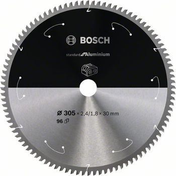 Bosch Professional Disco De Sierra Circular Standard For Aluminium (aluminio, 305 X 30 X 2,4 Mm, 96 Dientes, Accesorio De Sierra Circular Sin Cables)