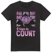 sesame street camiseta the count ah ah ah para mujer