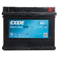 efb 027 car battery el600 - 3 year guarantee
