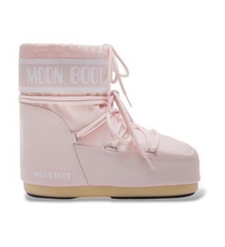 Moon Boot para mujer. 80D1409340 Botas Icon Low Nylon rosa (36/38), Plano, Cordones, Casual