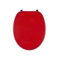 cubierta de asiento de inodoro universal rojo frambuesa con tratamiento antibacteriano