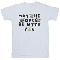 disney camiseta manga larga the mandalorian may the force be with you para nina